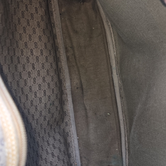 Gucci Brown Monogram Crossbody Bag with Tan Trim - Picture 5 of 16